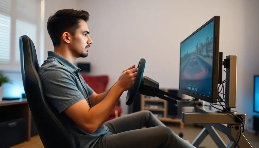 racing sim stand