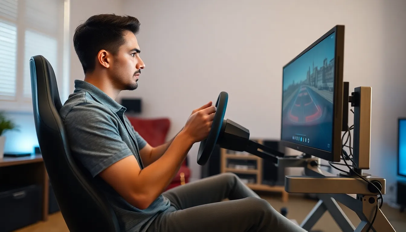 racing sim stand